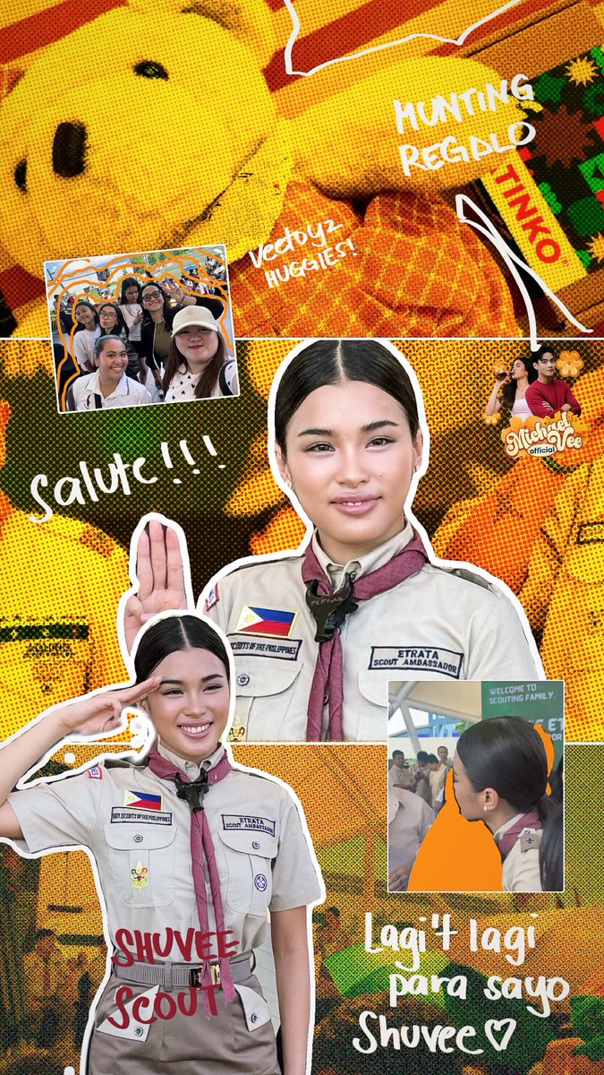 MICHAELVEEOFC's tweet photo. Congratulations to Shuvee for being chosen as the new Boy Scouts of the Philippines Ambassador! This milestone reflects true dedication and potential, and we are honored to celebrate it with a heartfelt gift. 🧡✨️

SHUVEE SCOUT AMBASSADOR https://t.co/aSr7EPeSwH