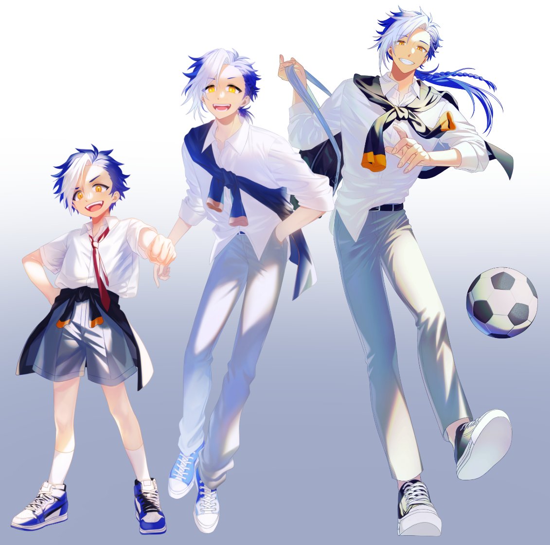 이거는 천해인 캠 전신 그린거 오버아카의 주황색 교복은 정말 어떻게해도 안어울려서 냅다 묶어버린 흔적