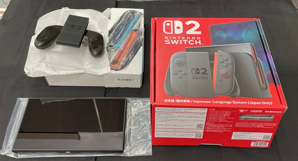 Nintendo switch2本体、お売り頂きました。 たった今より店頭に並び 