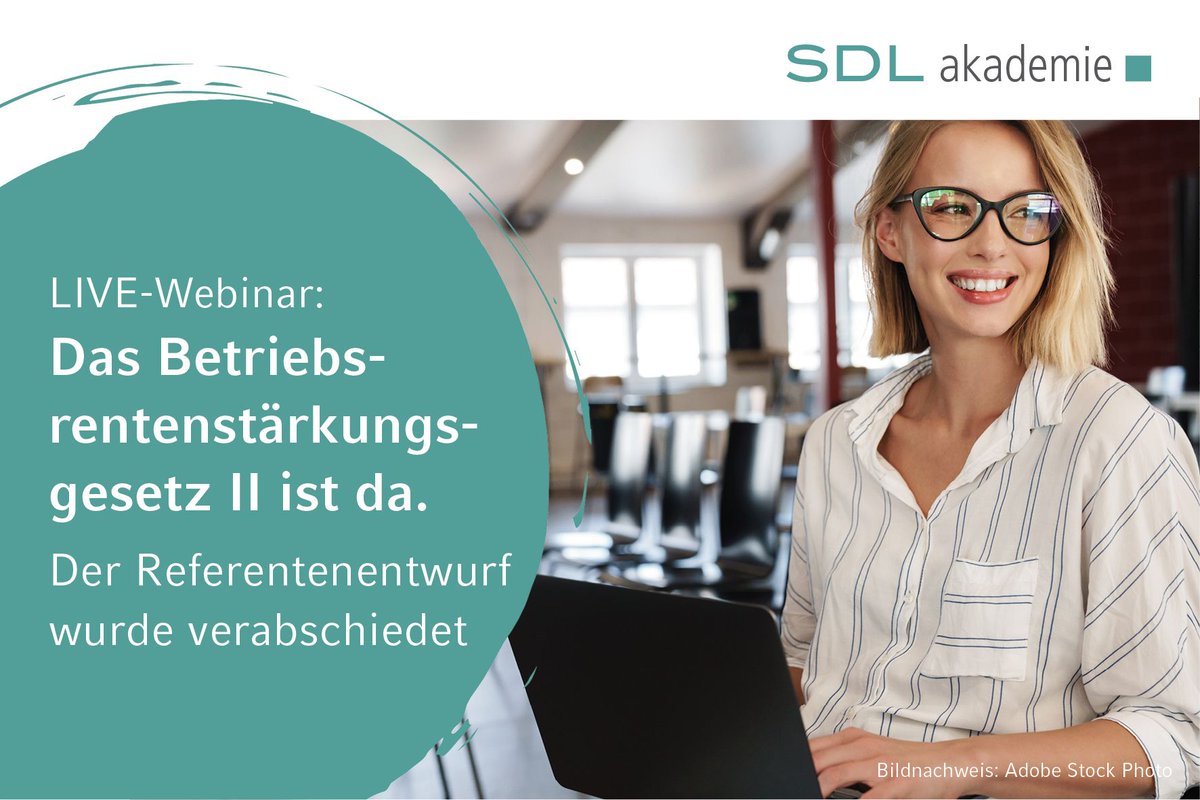 Das #BRSGII bringt ab 2026 wichtige Änderungen für die #bAV.
In unserem 4h-Online-LIVE-Seminar erfahren Sie kompakt &amp; praxisnah, was Unternehmen, Berater &amp; Finanzdienstleister jetzt wissen müssen. 
➡️ Weitere Infos: buff.ly/r5iaq4F
