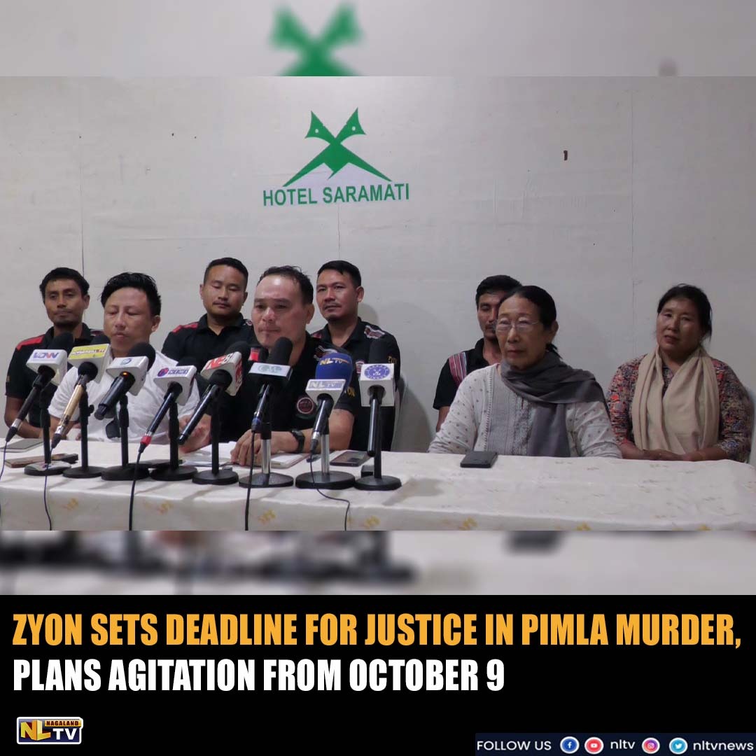 NewsNltv's tweet image. ZYON SETS DEADLINE FOR JUSTICE IN PIMLA MURDER, PLANS AGITATION FROM OCTOBER 9

#ZYON #PimlaMurderCase #JusticeForPimla #Nagaland #YouthActivism #DemandJustice #StopDelay  #CivilRights #PeacefulProtest

Click the link below to learn more about this news.

youtu.be/xv9HKwoOwBk