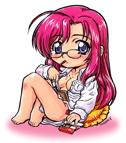 大淀(艦これ) 「#メガネの日」|ここまひ（赤い靴CLUB)のイラスト