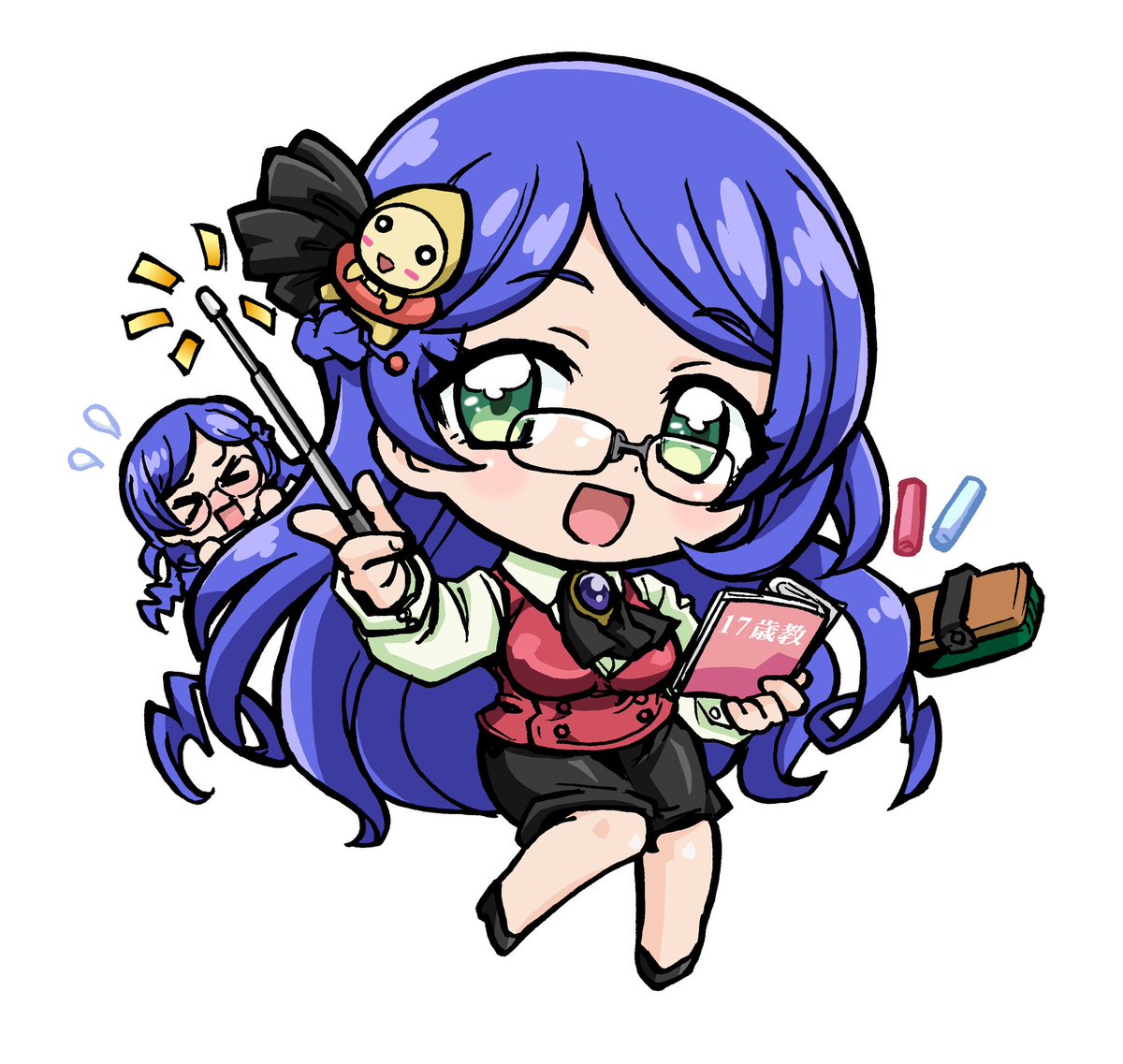 大淀(艦これ) 「#メガネの日」|ここまひ（赤い靴CLUB)のイラスト