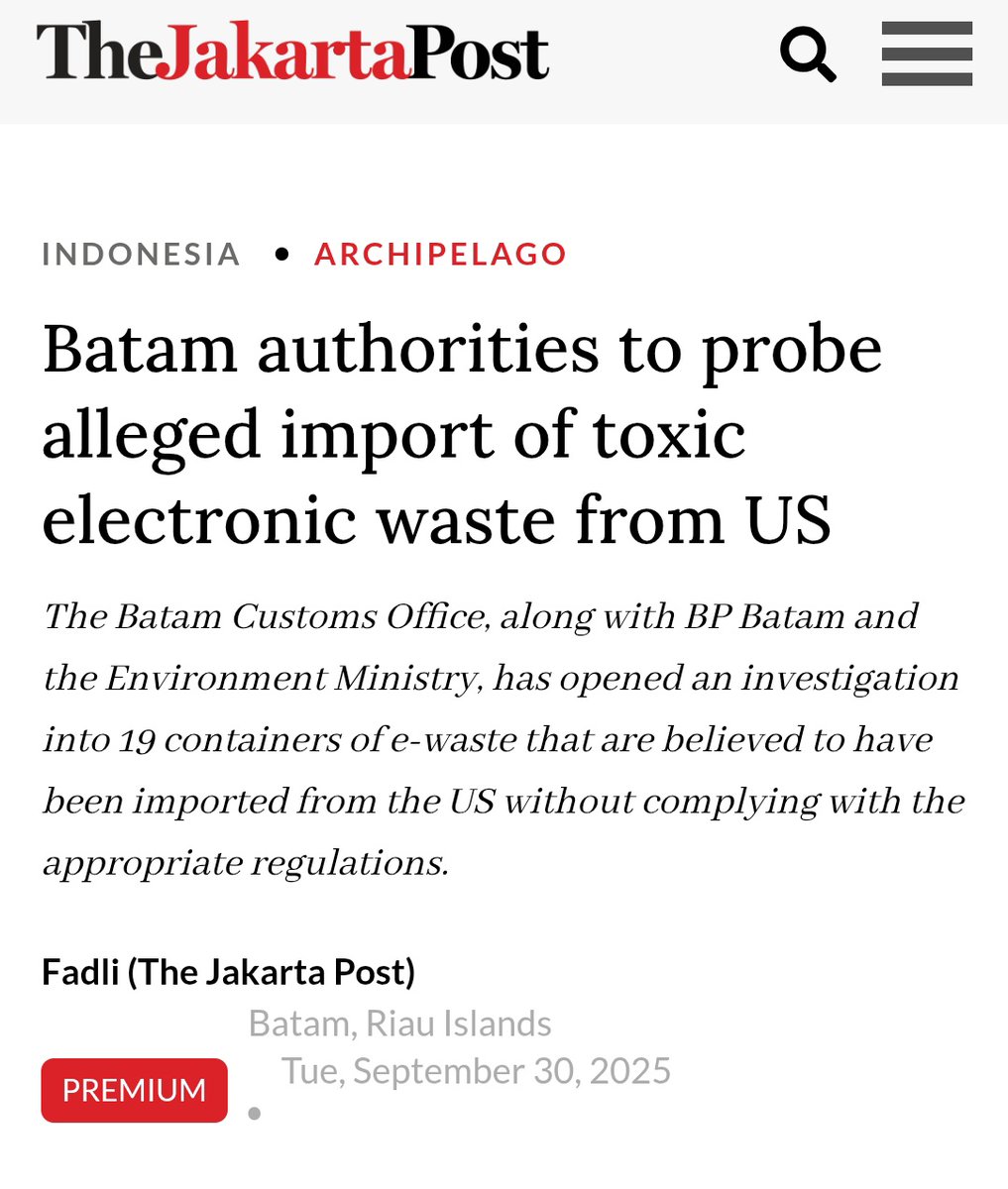 inganggita's tweet image. Kelakuan negara maju, mereka suka membuang sampahnya ke Asia Tenggara. 

Lalu mereka menguliahi kita soal sustainability dan zero waste to landfill.

Emang ngehek.