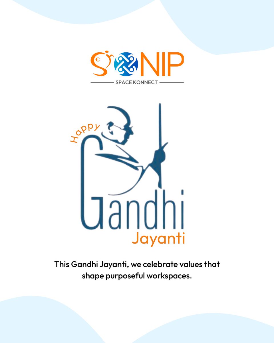 sonipspace's tweet image. Let simplicity guide innovation.
This Gandhi Jayanti, we honour the spirit of clarity, discipline, and purpose — the foundations of every workspace we design.
Sonip Space Konnect – Workspaces with Purpose.&quot;
Hashtags:
#GandhiJayanti #WorkspacesWithPurpose #SonipSpaceKonnect