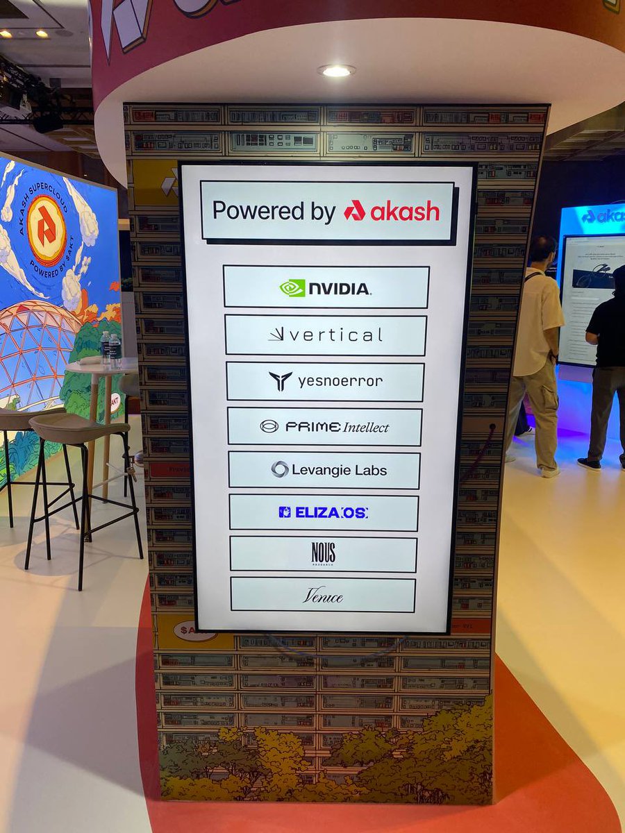 Vertical flexing next to NVIDIA at our partner <a href="/akashnet/"></a> booth during Token2049 🫰