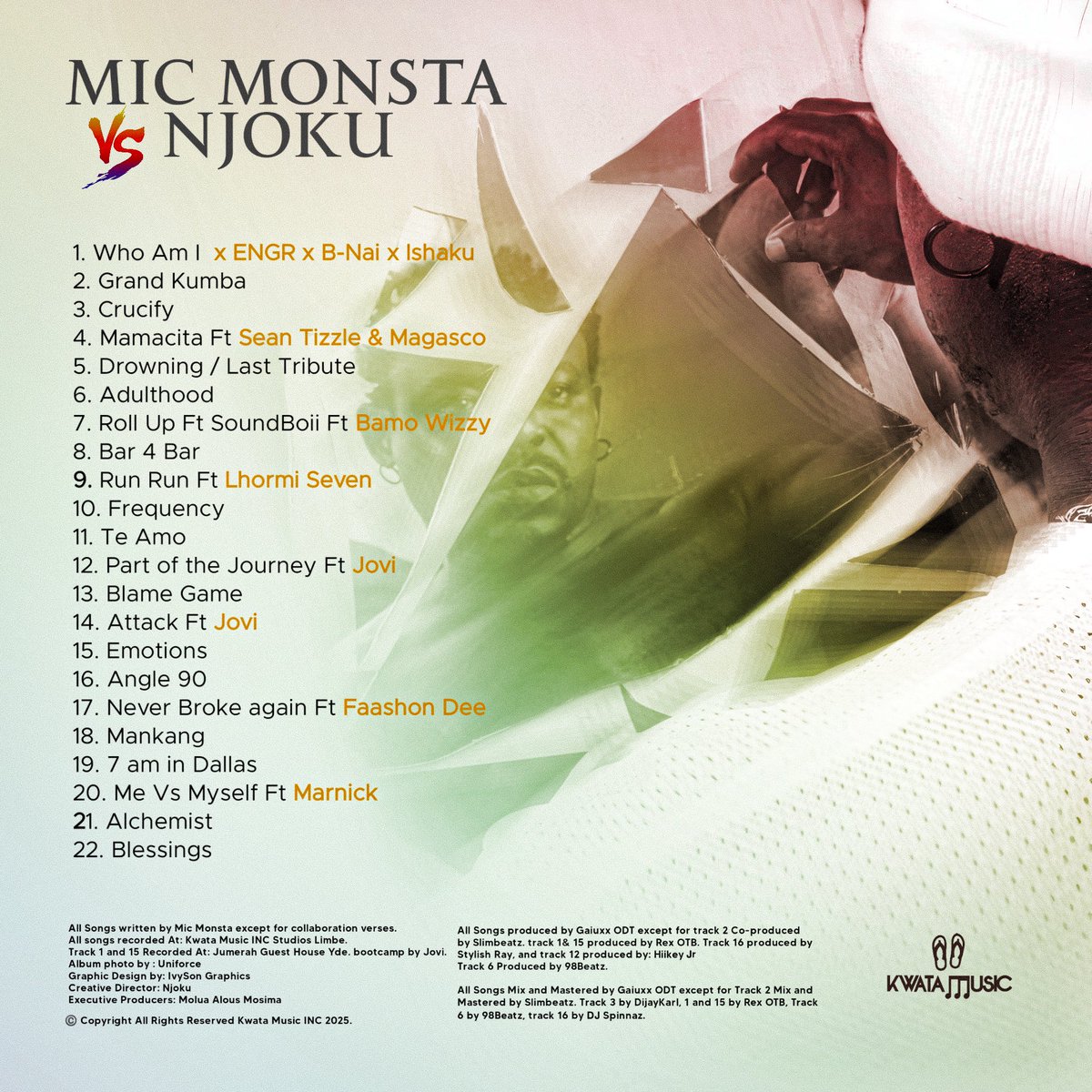 Big thanks to All the Artists that made this project a masterpiece. 
The Legends that blessed me with a verse 
🐐 👑 ⚡️<a href="/JoviLeMonstre/">Jovi</a> 🇨🇲
Dance Hall 🐐👑 <a href="/Magascobboy/">BOBE MAGASCO</a> 🇨🇲
🇳🇬 Nigeria’s Legendary 👑<a href="/iamseantizzle/">Sean Tizzle</a> 

I’m forever greatful 🙏🏿