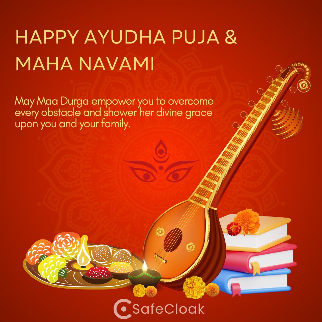 safecloak's tweet photo. Wish you all a very Happy #AyudhaPuja & #mahanavami2025
ಆಯುಧಪೂಜೆಯ ಶುಭಾಶಯಗಳು
మహానవమి శుభాకాంక్షలు
महानवमी की शुभकामनाएँ
மகாநவமி வாழ்த்துக்கள்
മഹാനവമി ആശംസകൾ
#Safecloak #luggagelockers #smartlockers #digitallockers #digitalcloakroom #Indianrailways
#traveltech #luggagestorage https://t.co/N8vuKbYb7M