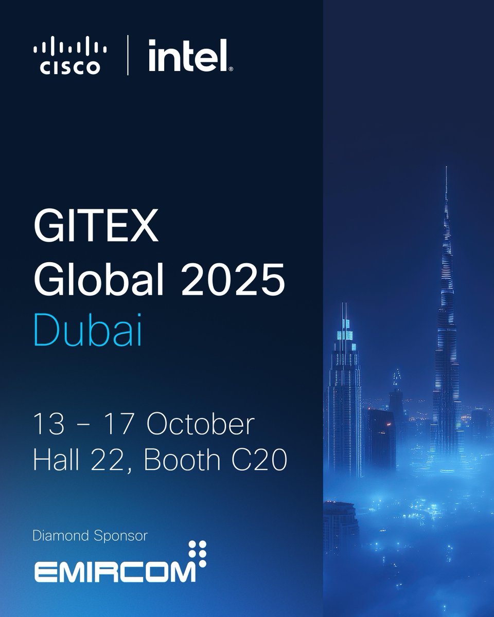 At <a href="/GITEX_GLOBAL/">GITEX GLOBAL</a>, Cisco will showcase the latest in AI-driven networking, secure connectivity, and cyber resilience 🌍

✅ Live demos
✅ Expert sessions
✅ Real-world success stories

Learn more ➡️ cs.co/GITEX25

#CiscoGITEX #GITEXGLOBAL