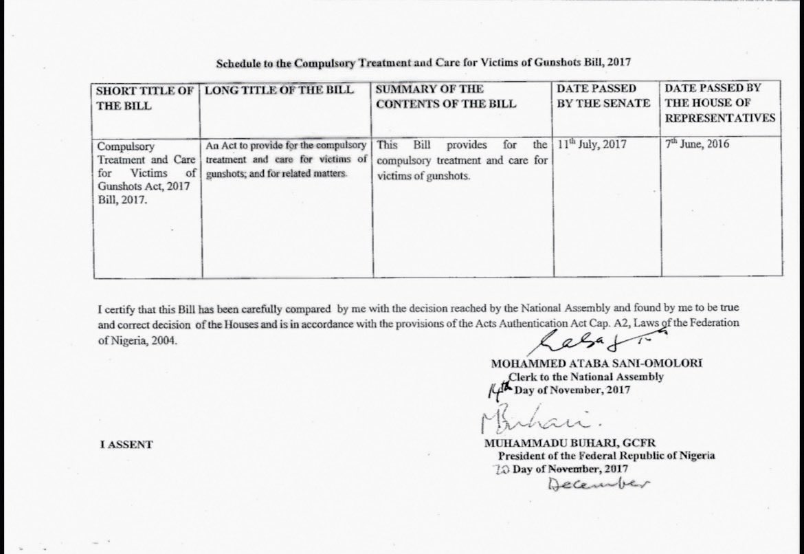 Every healthcare facility in Nigerisa should have this pasted on its reception wall.