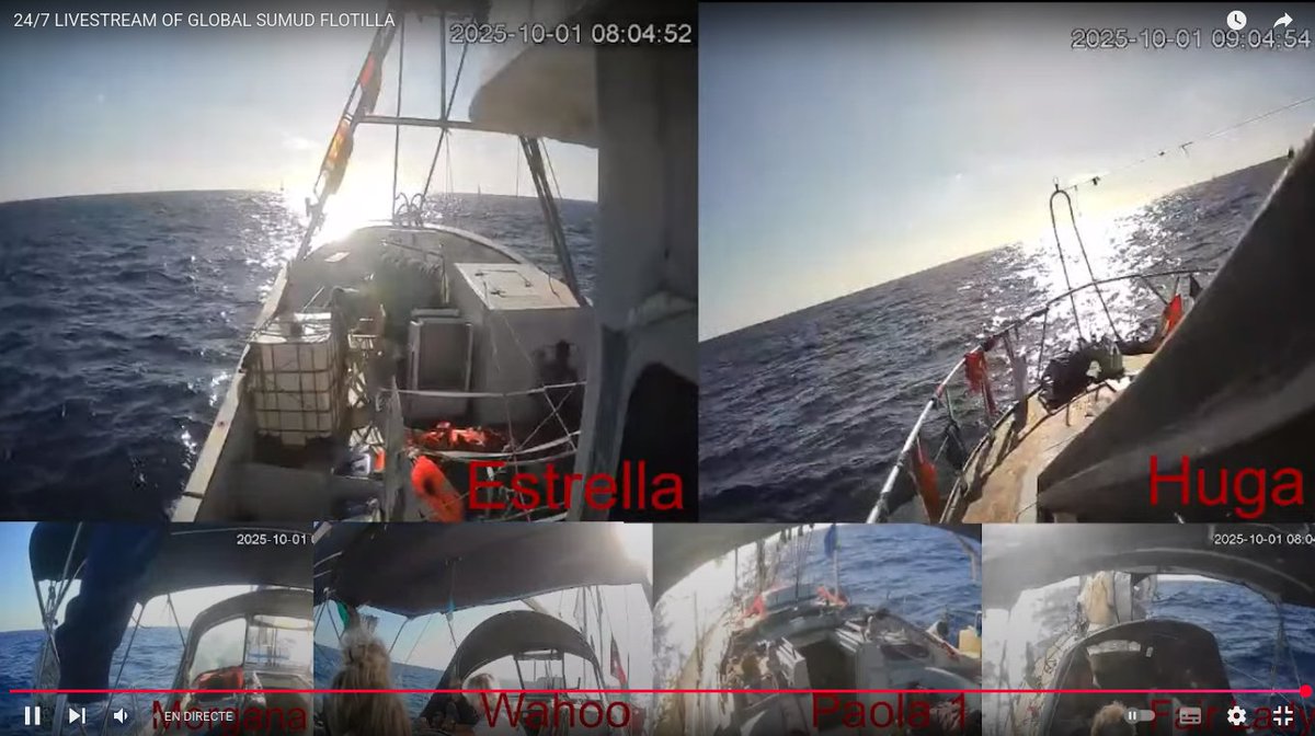 #ÚLTIMAHORA | La Global Sumud Flotilla avança cap a Gaza envoltada de vaixells militars d’Israel. <a href="/albertmartnez/">Jesús Rodríguez</a> ho segueix minut a minut directa.cat/la-global-sumu…