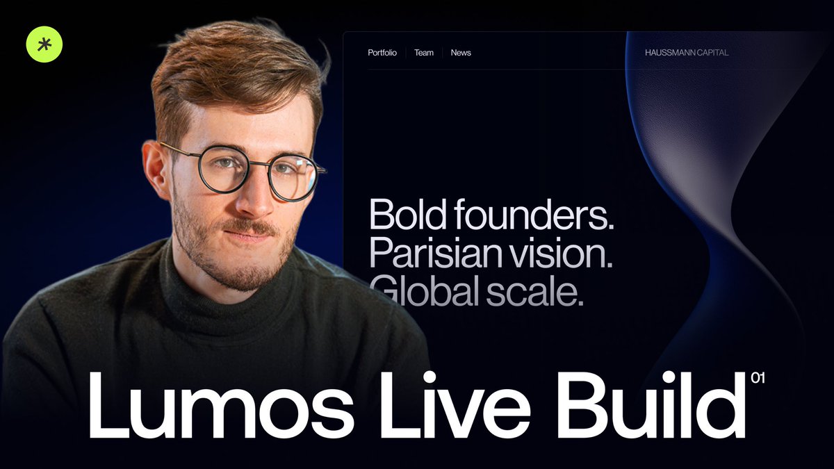 Timothy Ricks’ framework, Lumos, is gaining popularity.

Even Anthropic.com (valued at $183 billion) are now built on @Webflow using Lumos.

But how do you use Lumos properly in Webflow?
👉 Learn in our new Live Build series.

First episode on our YouTube channel:
📅