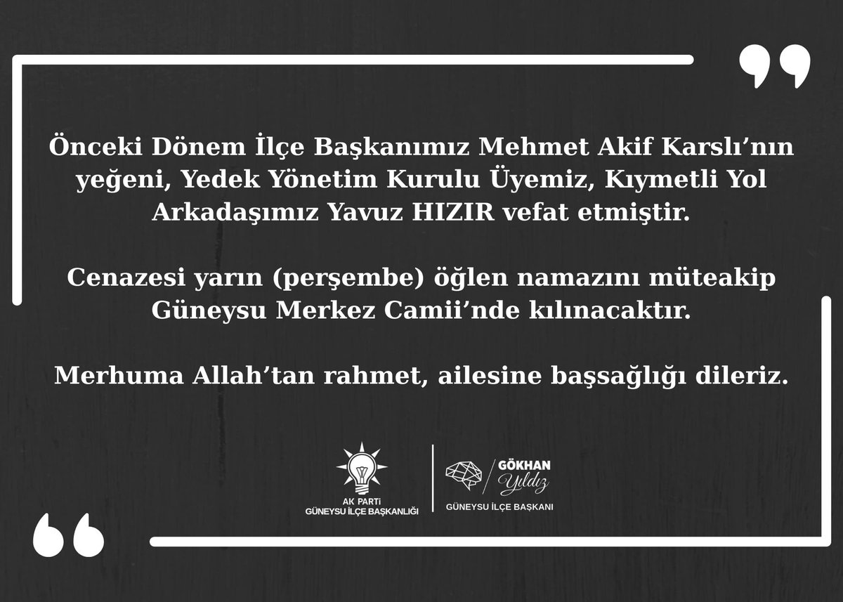 guneysuAkparti's tweet photo. https://t.co/TTrGrf5PVO