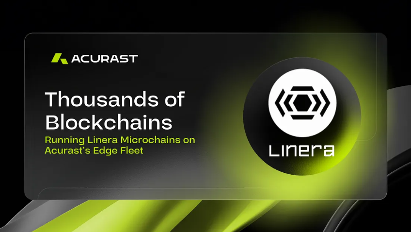 Acurast + Linera Makes Perfect Sense
WASM-First, Rust-Powered Logic
- Linera microchains are written in Rust and compiled into lightweight WebAssembly modules.
- Acurast processors run Node.js with WASM support making deployment of Linera microchains seamless.
@acurast <a href="/linera_io/">Linera ⛓️</a>