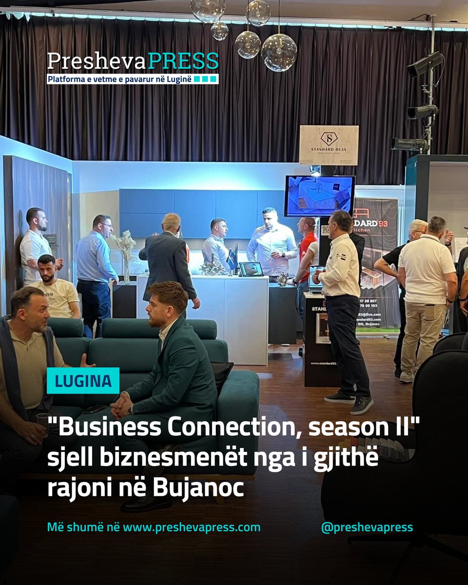 PshPress's tweet photo. Bujanocit sot bëhet qendër e shumë bizneseve rajonale, me fillimin e punimeve e ngjarjes ekonomike Business Connection – Session 2, e organizuar nga Unioni i Bizneseve Shqiptare, marrin pjesë biznese, shoqata ekonomike e investitorë nga Turqia, Maqedonia Veriut, Shqipëria, Kosova https://t.co/HBwW2UxuLv