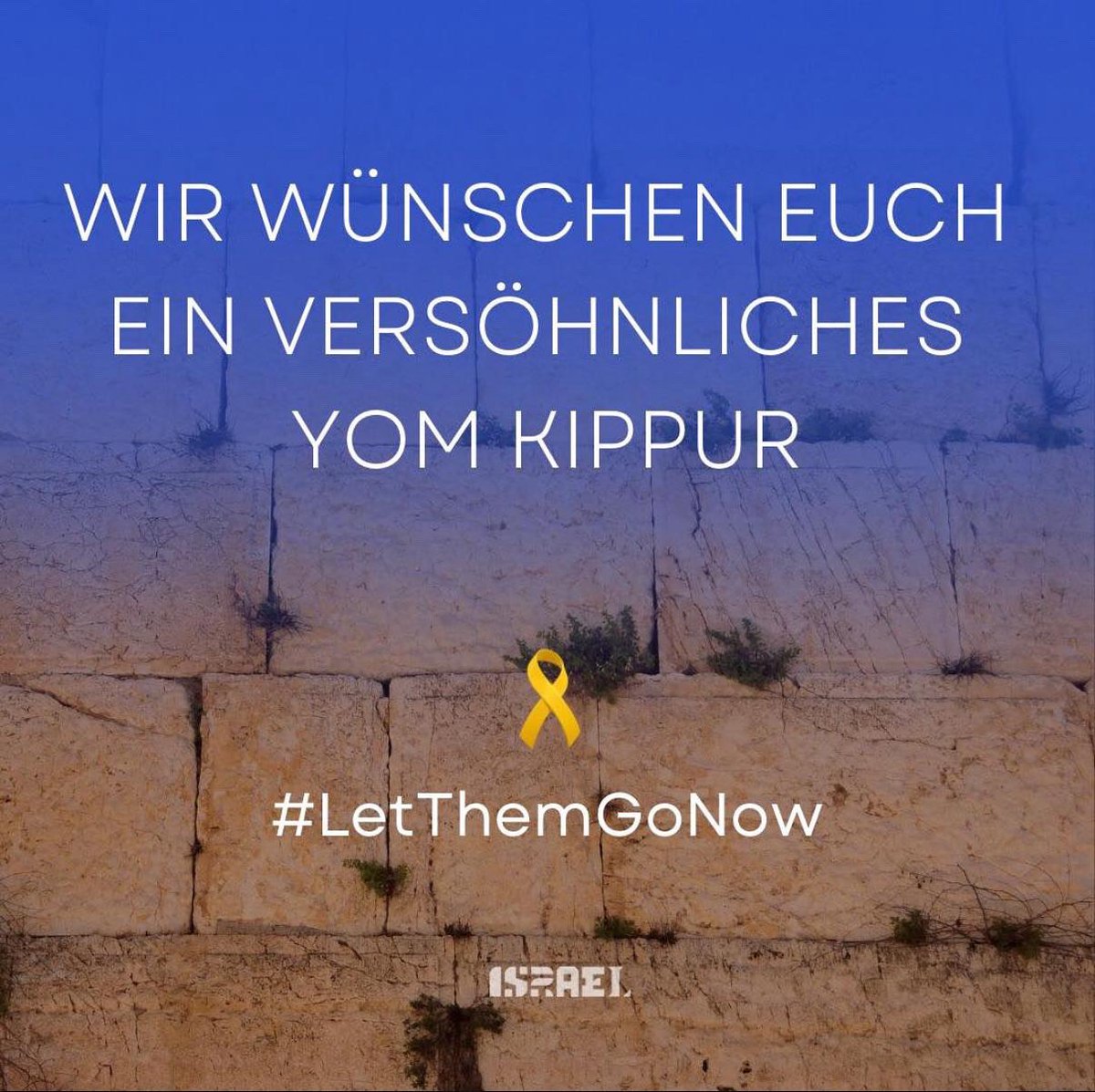 𝐆𝐦𝐚𝐫 𝐂𝐡𝐚𝐭𝐢𝐦𝐚 𝐓𝐨𝐯𝐚!

Zum höchsten jüdischen Feiertag, Jom Kippur, wünschen wir allen, einen bedeutungsvollen Tag der Reflexion und Versöhnung. 🤍

Auch heute denken wir an unsere noch immer gefangenen Geiseln.🎗️

𝐁𝐫𝐢𝐧𝐠 𝐭𝐡𝐞𝐦 𝐇𝐨𝐦𝐞 𝐍𝐨𝐰!