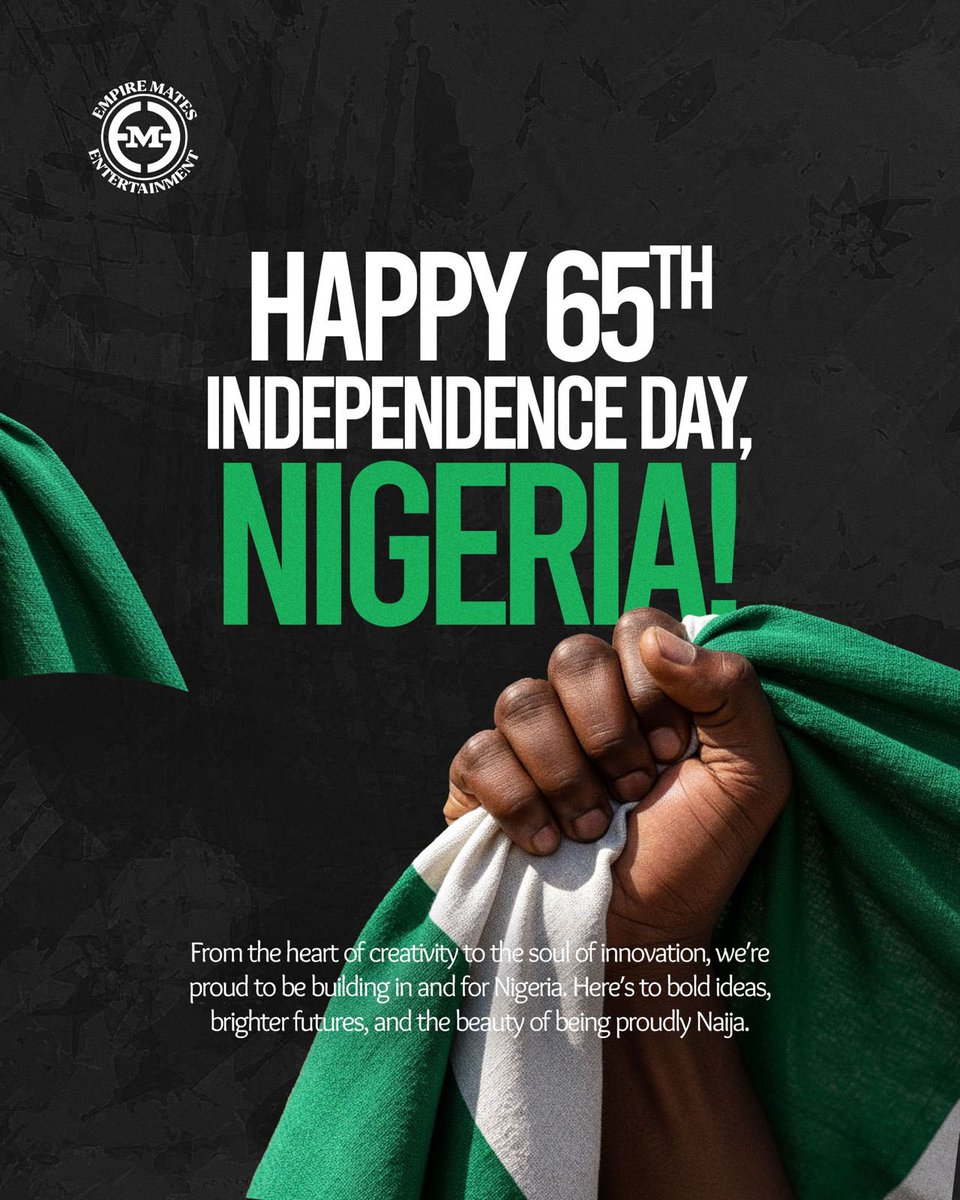 Branding a better future starts with believing in it. Here’s to 65 years of nation building and brand building. Happy Independence Day 🇳🇬