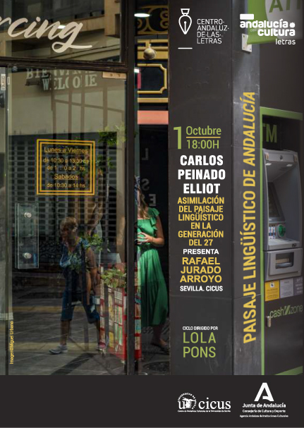 Del lenguaje Lorquiano a las pintadas callejeras... La poética en el lenguaje de la Generación del 27 y  la ¿poesía? urbana en el paisaje lingüístico de Sevilla. Esto es hoy en el CICUS con dos expertos de altura. ¡Os esperamos!