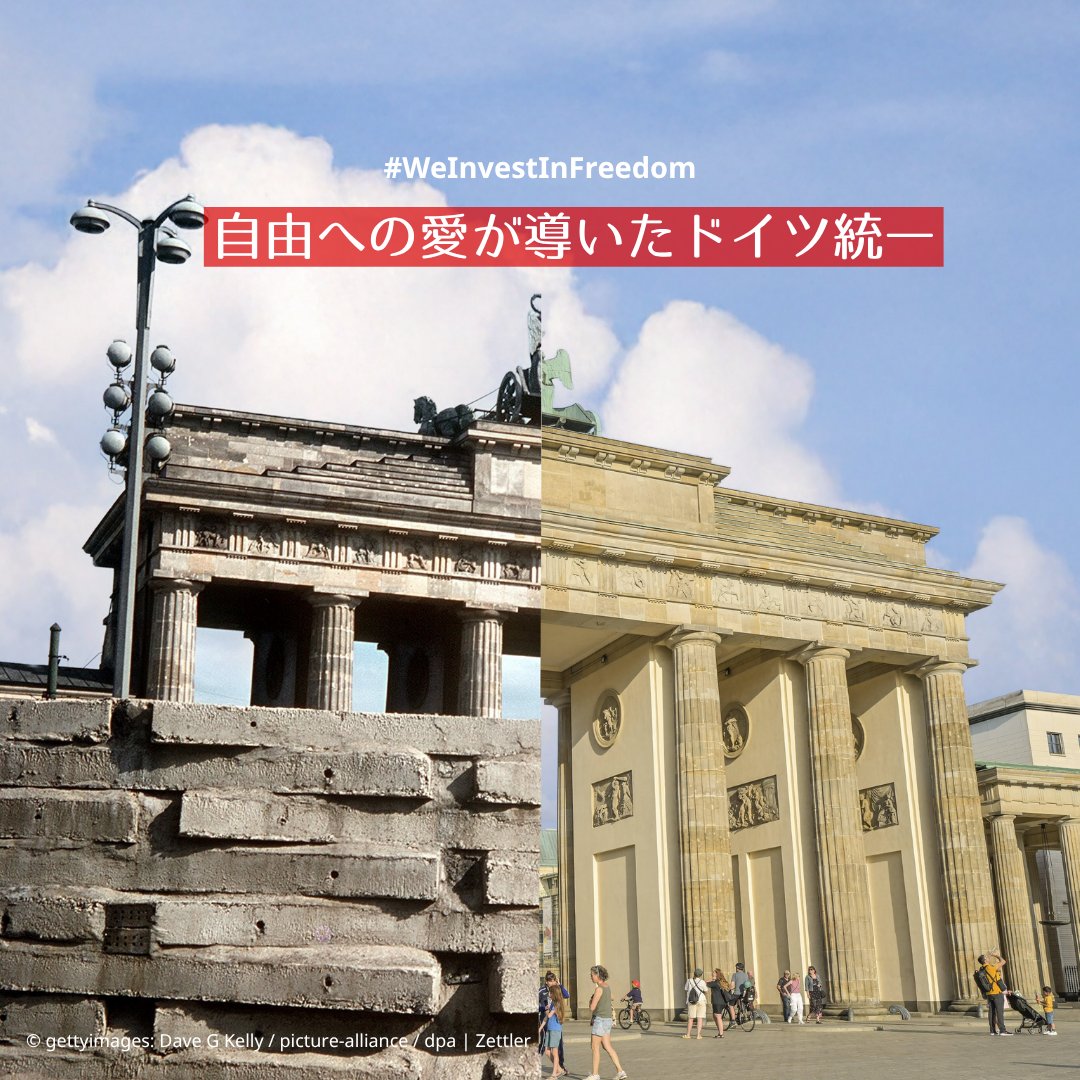 かつて分断されていたドイツ。 1989年、ドイツ民主共和国（旧東独）で