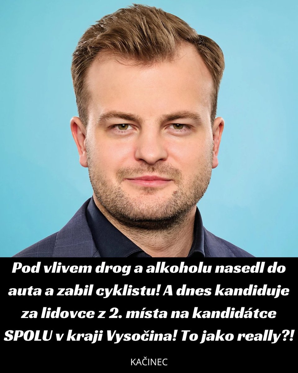 ⚠️‼️ Za koalici SPOLU kandiduje Benjamin Činčila, který pod vlivem drog a alkoholu zabil cyklistu! Jak je tohle možné?! Prostě nám tu vládne mafie! Musíme volit STAČILO!, nic jiného tomu nepomůže! ⚠️‼️

STAČILO!