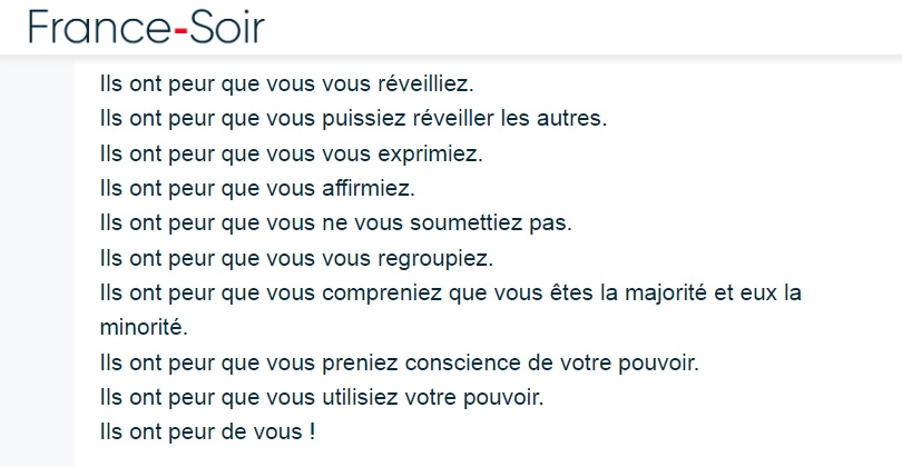 PascalMV's tweet image. Ils ont peur de nous.

Avec le pouvoir constituant originaire, il est encore temps pour nous d&apos;adopter une Constitution et de pouvoir nous défaire de leurs bien mauvais desseins.

x.com/france_soir/st…

@xazalbert @Sitting_Bull_D @lasouveraine6 @democratedirect
