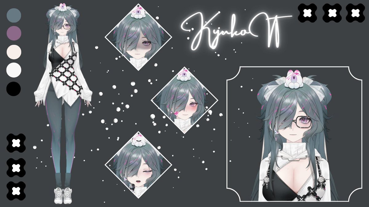 Kyukovt's tweet photo. Character Sheet 👁 

Shapeshifter demon are mostly dangerous right?

Don't worry it's safe here, I won't bite unless you break the rules. 

It was nice to meet you all, I'm Kyuko your little rabbit demon. 🤍

#VtuberEN #VtuberCharacterSheet #streamer #KickStreamer #VTuberのQ https://t.co/7hB6fEguct