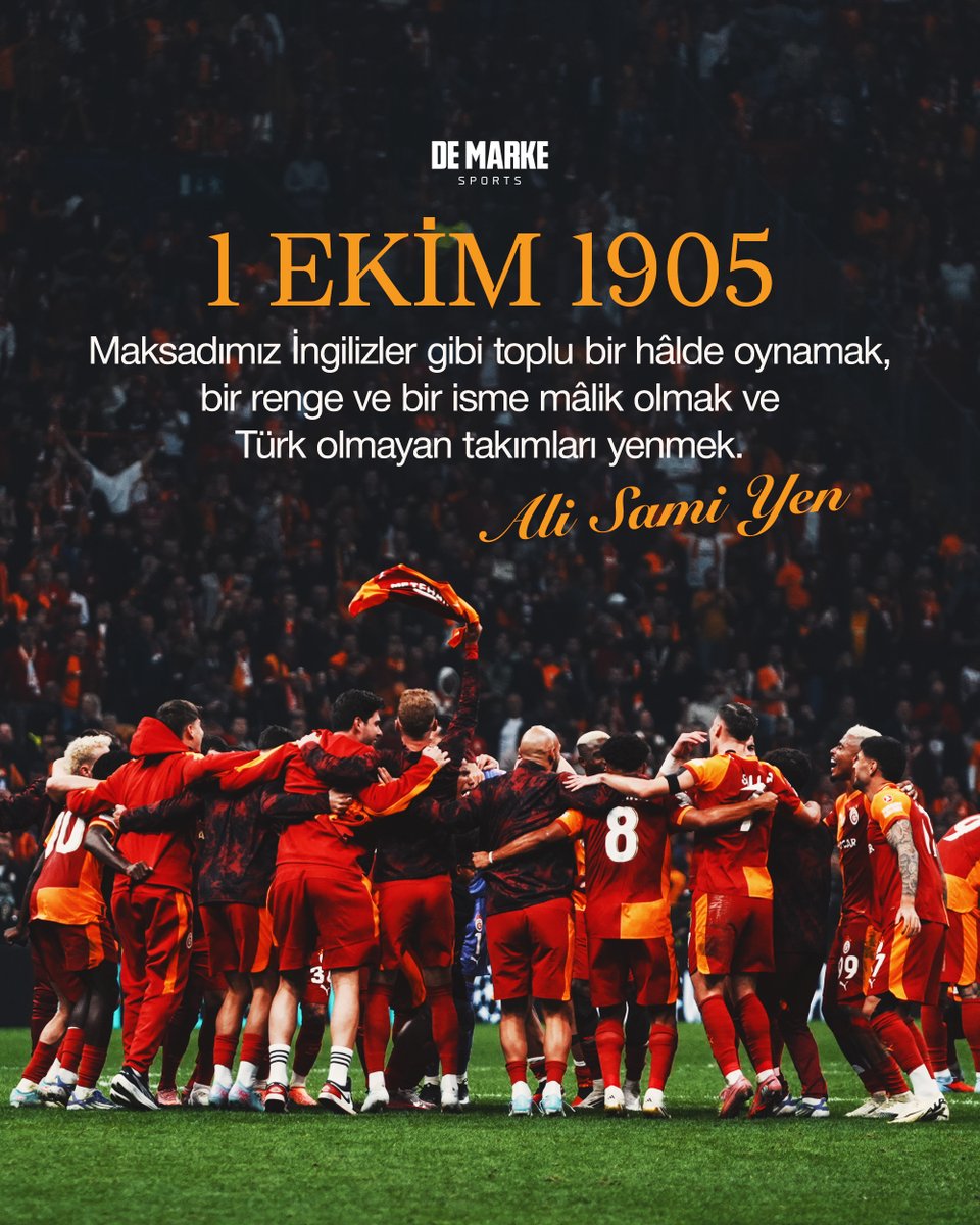 Aslan, kuruluş mottosunu gerçekleştirerek yeni yaşına girdi. 

Galatasaray, 120 yaşında.