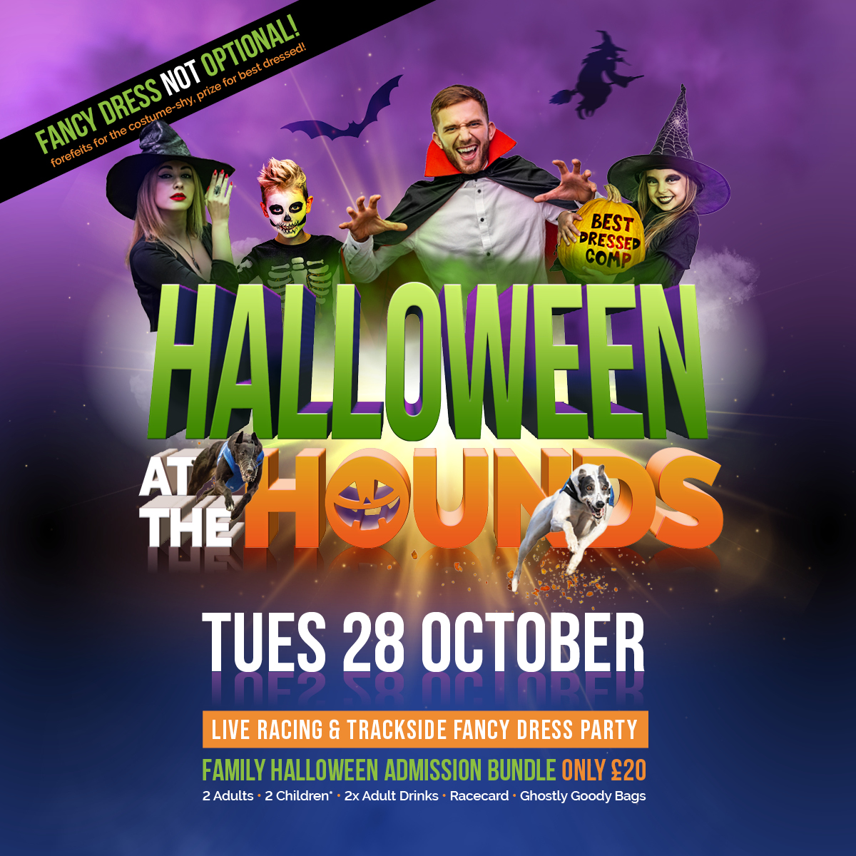 Sunderland Greyhound Stadium (@sunderlanddogs) on Twitter photo HALF-TERM FUN π
π Halloween at the Hounds π
Get set for our Halloween themed race night on Tuesday, October 28 β οΈ
π» Fancy dress competition
π€© Kids entertainment
β€οΈ Meet the stars of the track
ποΈ Tickets from Β£8
β²οΈ Doors, 5.45pm. First race, 6.37pm.
#SunderlandDogs πΎ HALF-TERM FUN π
π Halloween at the Hounds π
Get set for our Halloween themed race night on Tuesday, October 28 β οΈ
π» Fancy dress competition
π€© Kids entertainment
β€οΈ Meet the stars of the track
ποΈ Tickets from Β£8
β²οΈ Doors, 5.45pm. First race, 6.37pm.
#SunderlandDogs πΎ