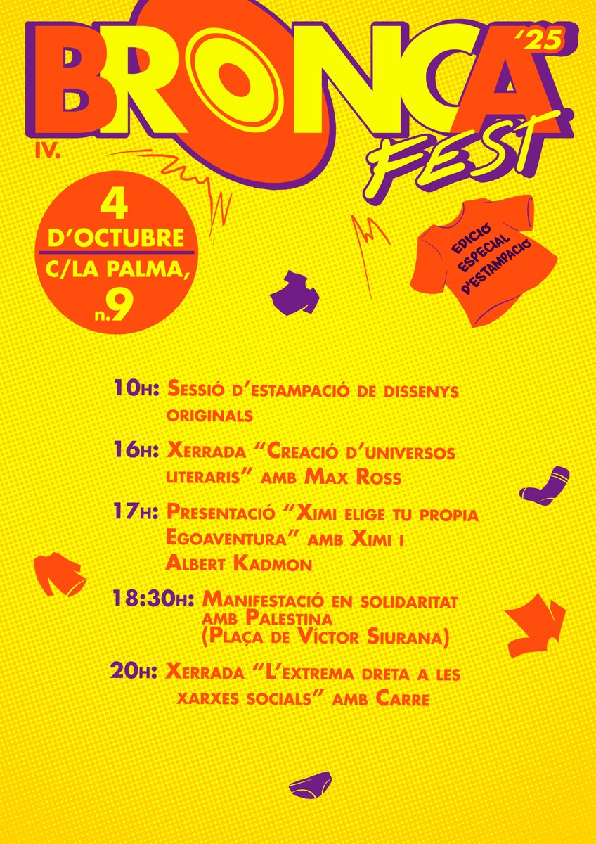 Us mostrem un altre dels dissenys que podràs estampar al Broncafest. ¿Necessites una samarreta del Capità Alkarràs? Probablement sí. Disseny, per descomptat, de Joan Saló.