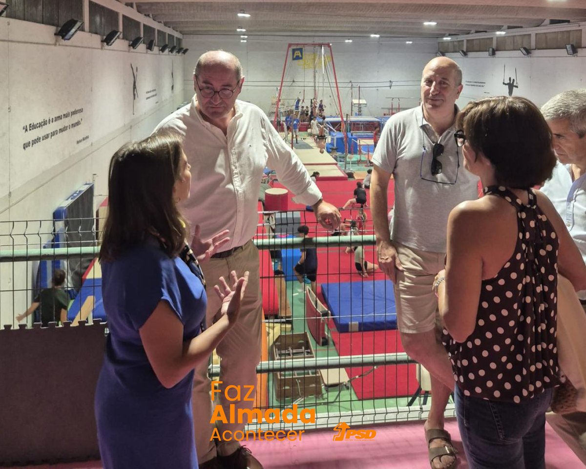 HlderSousaSilv1's tweet photo. ☀️ 𝗕𝗼𝗺 𝗱𝗶𝗮 𝗔𝗹𝗺𝗮𝗱𝗮! 

Estivemos no Clube de Ginástica de Almada, um exemplo no desporto da nossa cidade, com mais de 150 atletas e polos desportivos que fazem a diferença. 💪✨

Em reunião com a direção, ouvimos as suas necessidades: mais espaço para centralizar modalidades e apoios que permitam competir ao mais alto nível.

Na Trafaria este clube tem um papel fundamental para a comunidade. 🏅

𝗙𝗮𝘇 𝗔𝗹𝗺𝗮𝗱𝗮 𝗔𝗰𝗼𝗻𝘁𝗲𝗰𝗲𝗿

#FazAlmadaAcontecer #Almada #PSDAlmada #Autárquicas2025