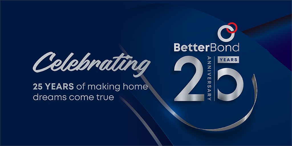 🎉BetterBond turns 25!
From humble beginnings to helping thousands of South Africans unlock their dream homes 🏡.
Thank you to our customers, partners and our incredible BetterBond family – we couldn’t have done it without you. 🙌

#BetterBond25 #MakingHomeDreamsPossible