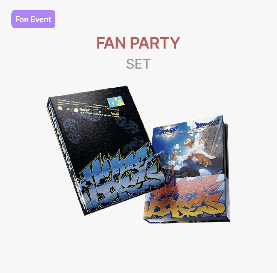 S.COUPS X MINGYU ‘𝙃𝙔𝙋𝙀 𝙑𝙄𝘽𝙀𝙎’
세븐틴 #에스쿱스 X #민규 앨범 미개봉 일반반 세트 양도

배포 1SET 1.7 

일반반 1세트+위버스 예판+팬파티특전
❗️예판&amp;팬파티 특전 원하는 멤버 선택 가능 ❗️

*배송은 우체국 택배로만 진행
open.kakao.com/o/sXPlWVQh
#세븐틴 #유닛 #팬파티 #CxM