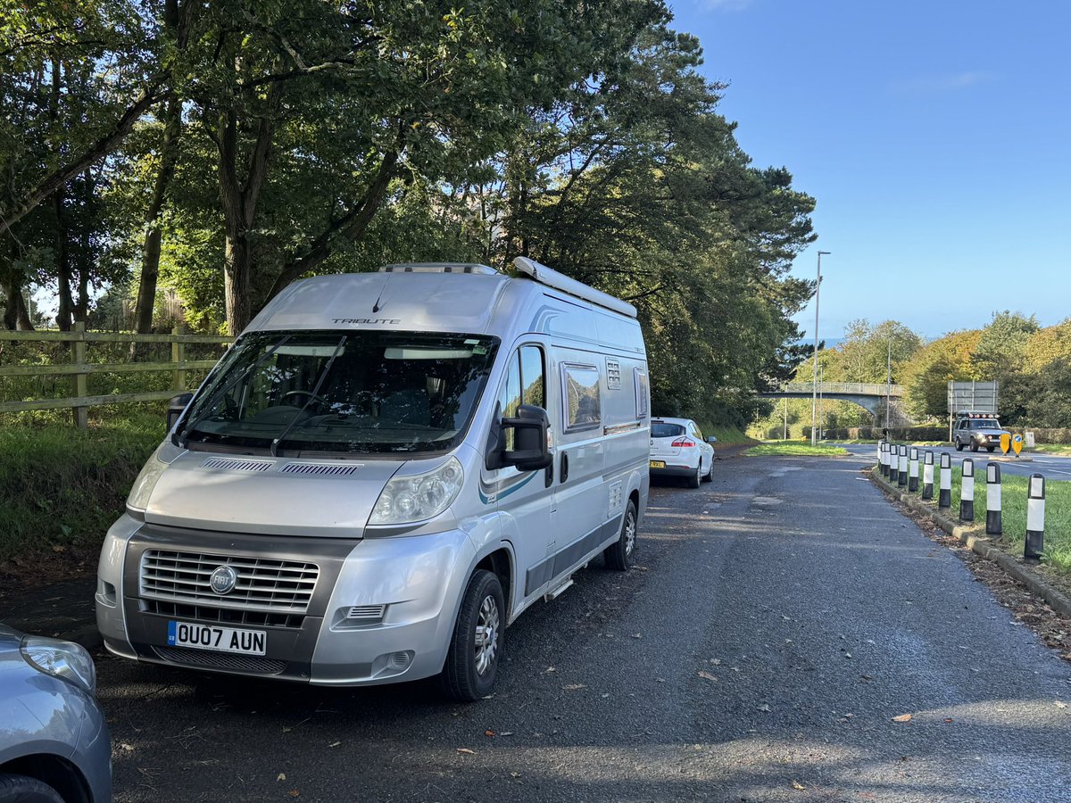 michaelphoto's tweet photo. Made the mistake of driving the campervan into Aberystwyth at the weekend. Woeful lack of parking. Only 4 spaces for motorhomes and campervans. Forced to move on and leave by an over zealous parking Rita. Best advice, avoid this town you’re not welcome! @visitwales @CeredigionCC https://t.co/mEjTTU8TvH