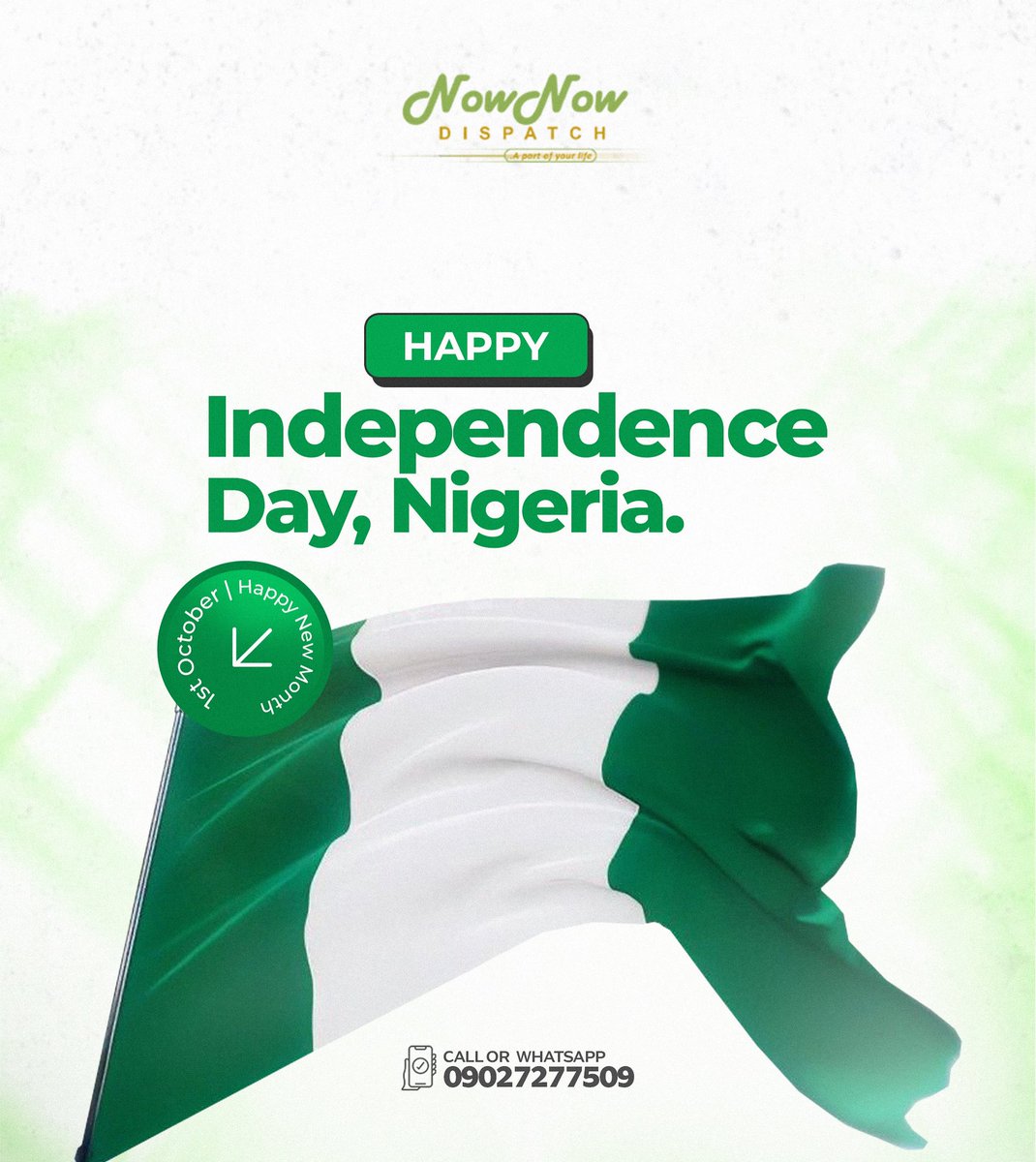 65 years strong, still writing our story. ✨
Happy Independence Day, Nigeria.🇳🇬

#independenceday2025 
#HappyNewMonth
