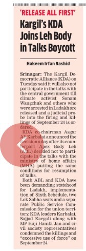 “Even former BJP supporters have been booked under UAPA and NSA for questioning the government’s policies. This is a dangerous trend...When Ladakh was carved out as a union territory (in 2019), people were promised development and empowerment. But today, there is greater