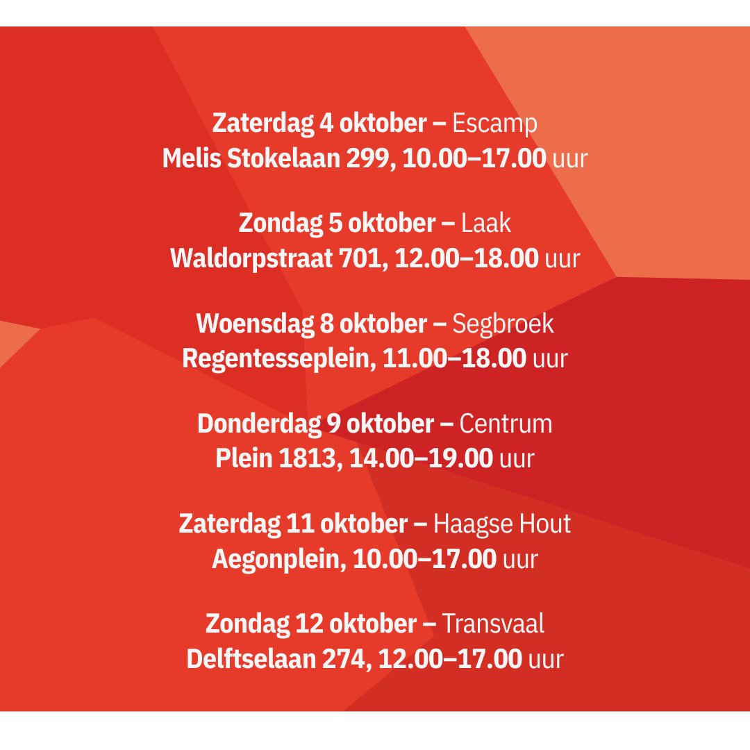 Messen, vuurwerk of lachgas in huis❓Lever het anoniem, gratis en zonder straf in.    

Van 4 t/m 12 oktober kun je op zes plekken in Den Haag je messen, vuurwerk en lachgasflessen inleveren. 
✔️ Anoniem 
✔️ Gratis 
✔️ Zonder straf  

Het bezit en gebruik van deze spullen zorgt