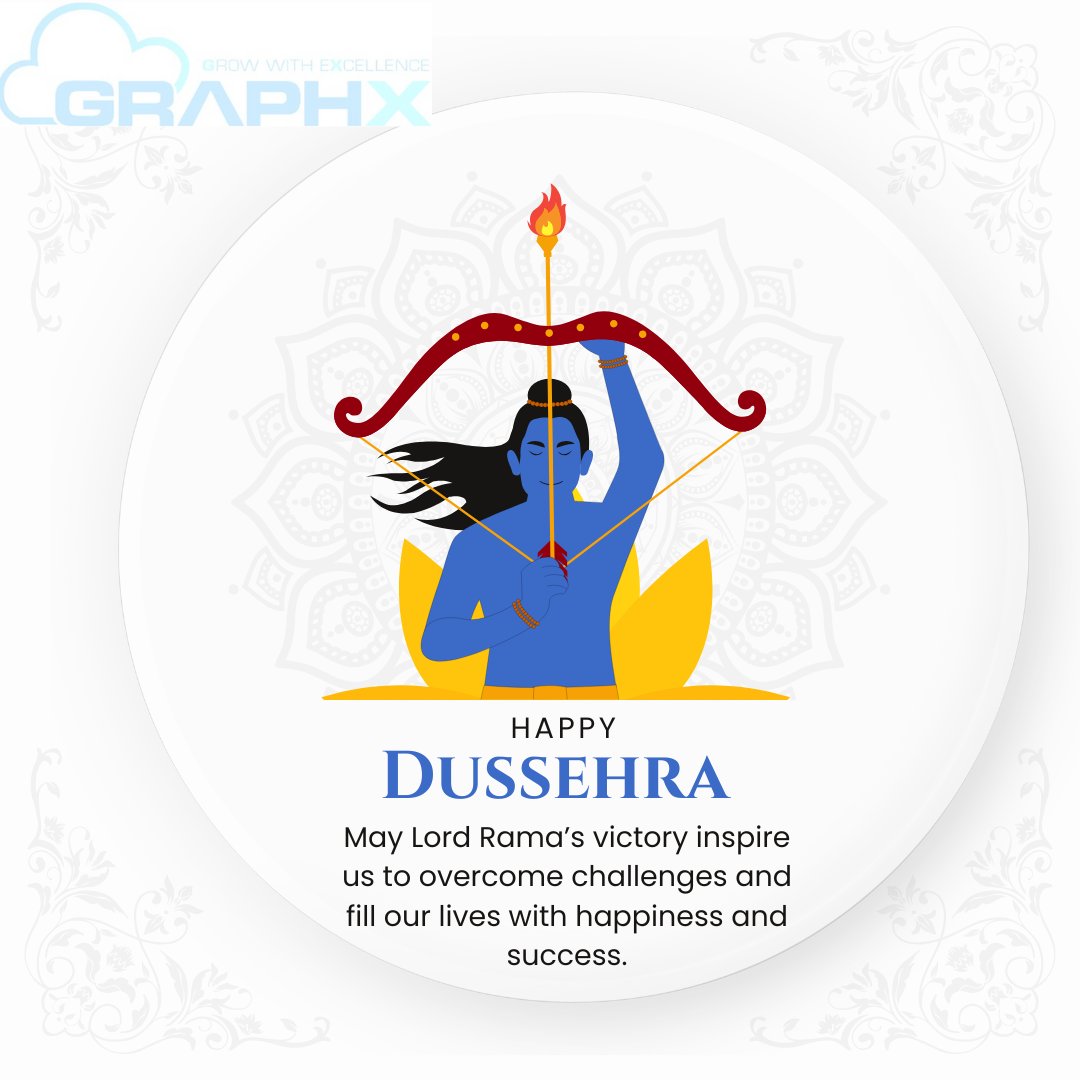 GraphxSystems's tweet image. 🎉 Wishing You a Joyous Dussehra from All of Us at Graphx! 🔥
#HappyDussehra #GraphxCelebrates #VictoryOfGood #FestivalVibes #TeamGraphx #Graphxsystems #Medtech #BackOffice