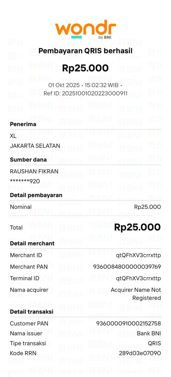 ARDIIIajah's tweet photo. @myXL permisi kak, saya isi pulsa melalui qris seharusnya uang saya di refund ketika paymant failed  melakukan pembayaran, tapi ini uang saya berkurang dan tidak di refund. mohon di tindak lanjuti Costumer service, Nomor XL saya = 081944002192 https://t.co/z2zQCk4peU