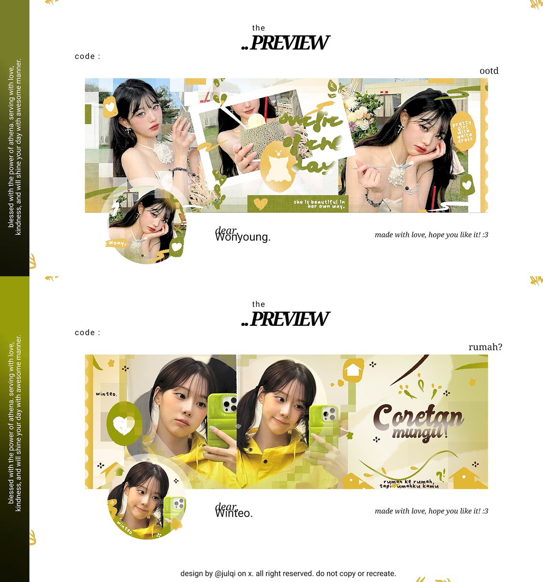 help repost? thank you! <3

. . hello sweetlings, kenalan sama anak baruku yuk? lagi pengen berubah, dari yang dark jadi cerah cerah seger kaya gini!

kalo ini aman, aku bakalan optip dengan harga special ya! 🤍

#zonauang