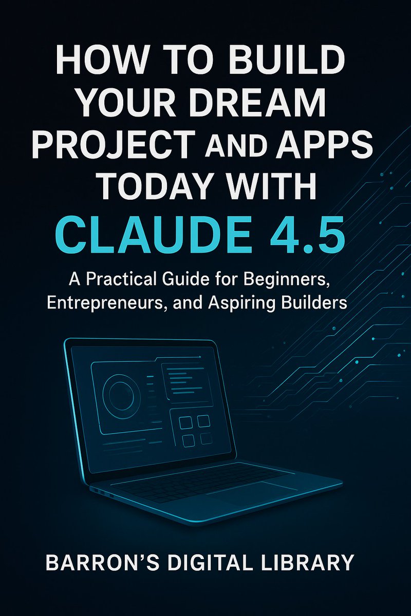 barronqasemII's tweet image. Buy Build Your Dream App in 2025 with AI: Complete Beginner&apos;s Guide to Claude 4.5 on @Gumroad barronsdigitallb.gumroad.com/l/aqwlxf 
#BuildWithAI
#Claude45
#DreamProjects
#NoCodeApps
#Entrepreneurship