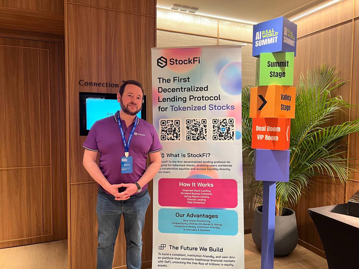 stock_fi's tweet photo. 🔥 What an amazing day at the R3al World AI Summit @ Token2049 Singapore! 🇸🇬

The StockFi team connected with builders, investors, and partners pushing the boundaries of #DeFi, #RWA, and #AI.
💡 From insightful discussions to real-world applications, the energy on-site was incredible!

�� Check out some highlights from our booth & community meetups 👇

#StockFi #Singapore #Token2049 #RWA #AI #DeFi