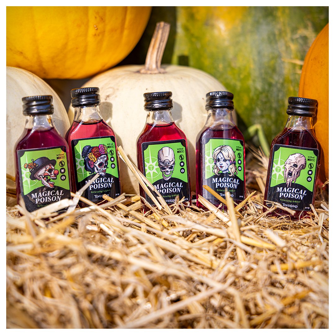 Het is oktober, dus spooky season is aangebroken. Tot de eerste #HalloweenNight vertellen we steeds een beetje meer! 😈

🍻 Vandaag een ijskoud nieuw biertje: Cold Heart IPA en 5 nieuwe Halloween-shotjes: Magical Poison (Géén 18, geen druppel): toverland.com/toverblog/blog… #Toverland