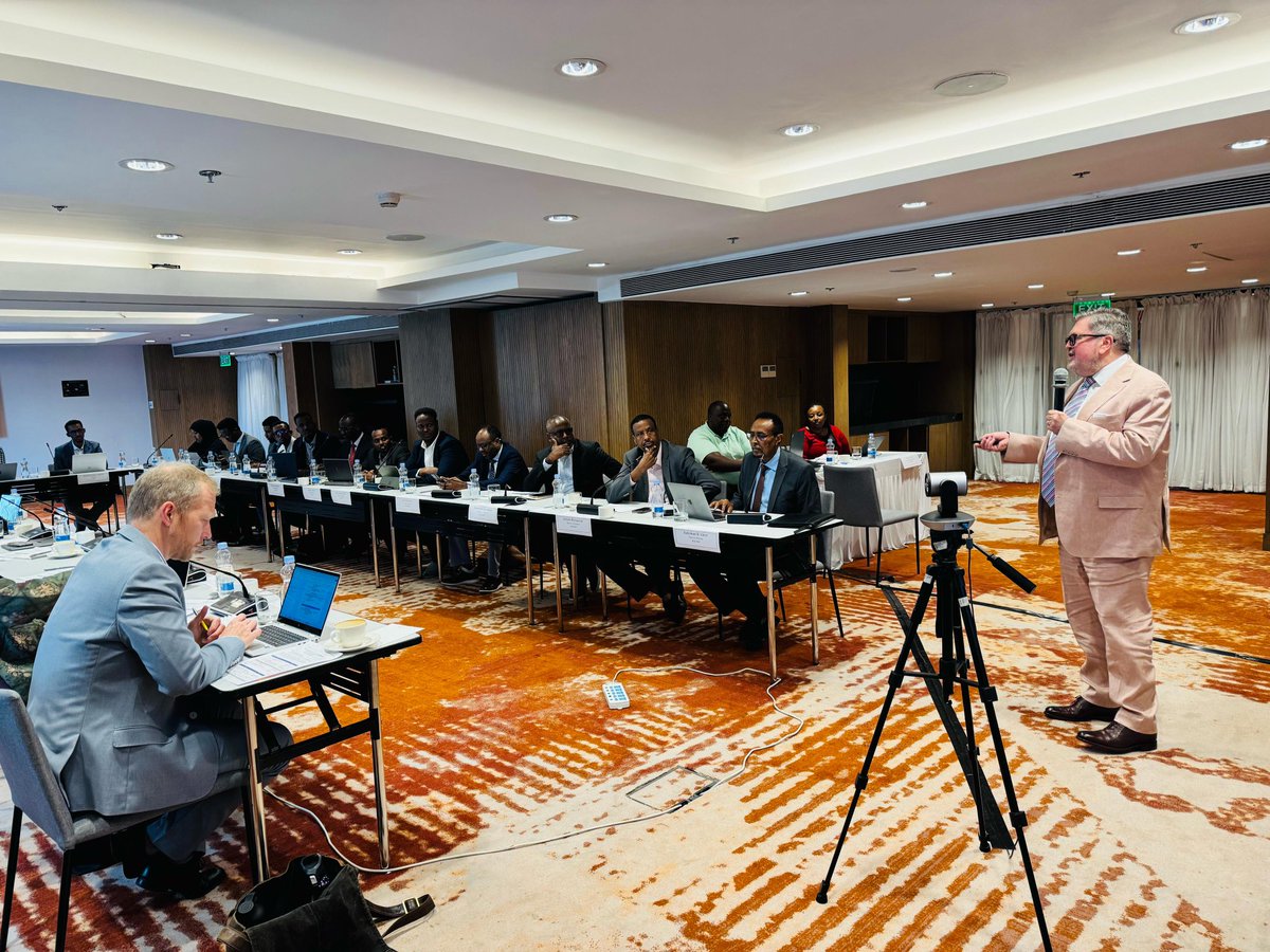 PREMIS_2's tweet photo. Rupert Bladon, the Team Leader of PREMIS 2, presented progress against the Q3 2025 workplan (July–Oct), showcasing milestones achieved and program handover conducted by all the components.

#Somalia https://t.co/KbjvjdlT5A
