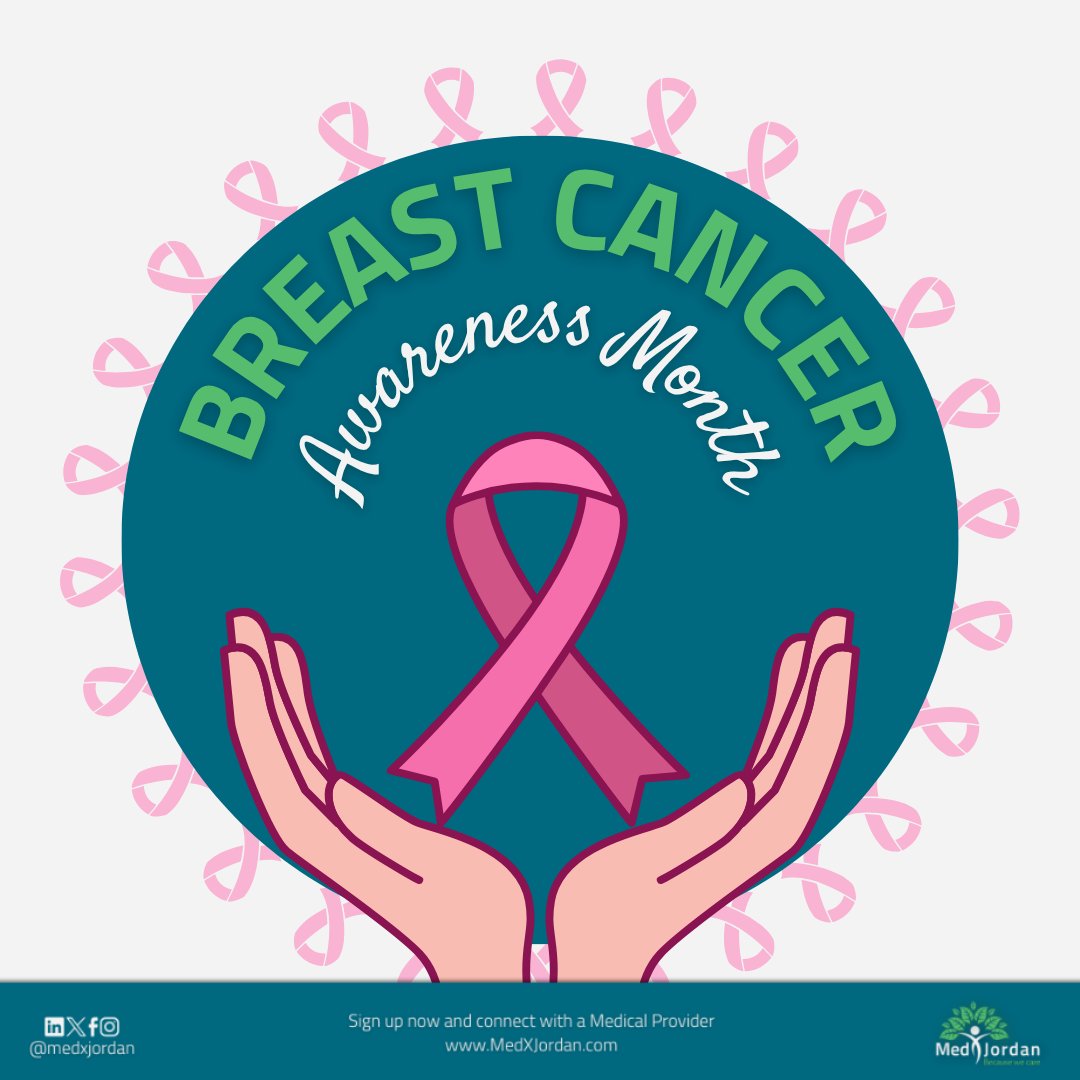 لا تهملي صحتك، خطوة فحص بسيطة ممكن تنقذ حياتك. خلي أكتوبر شهر الوعي والحب لنفسك، احجزي موعدك مع ميدكس الأردن
 0788851888 

 #ميدكس_الأردن #سرطان_الثدي