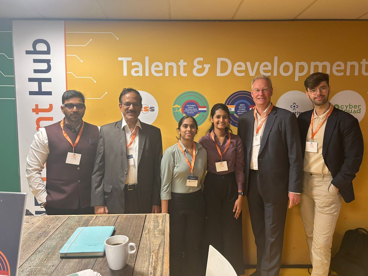 IDCSS25's tweet image. IDCSS at the @OneConferenceNL yesterday!
We were even joined by the two ONE Conference winners from IDCSS24! Lakshmi S Iyengar &amp;amp; Sai Jostna Manaswini Pegetraju.
Thank you @terraeagletech &amp;amp; @GlobalsInc for sponsoring them to the ONE!
@hcssnl @ccoe_hyd @DSCI_Connect @NLinIndia