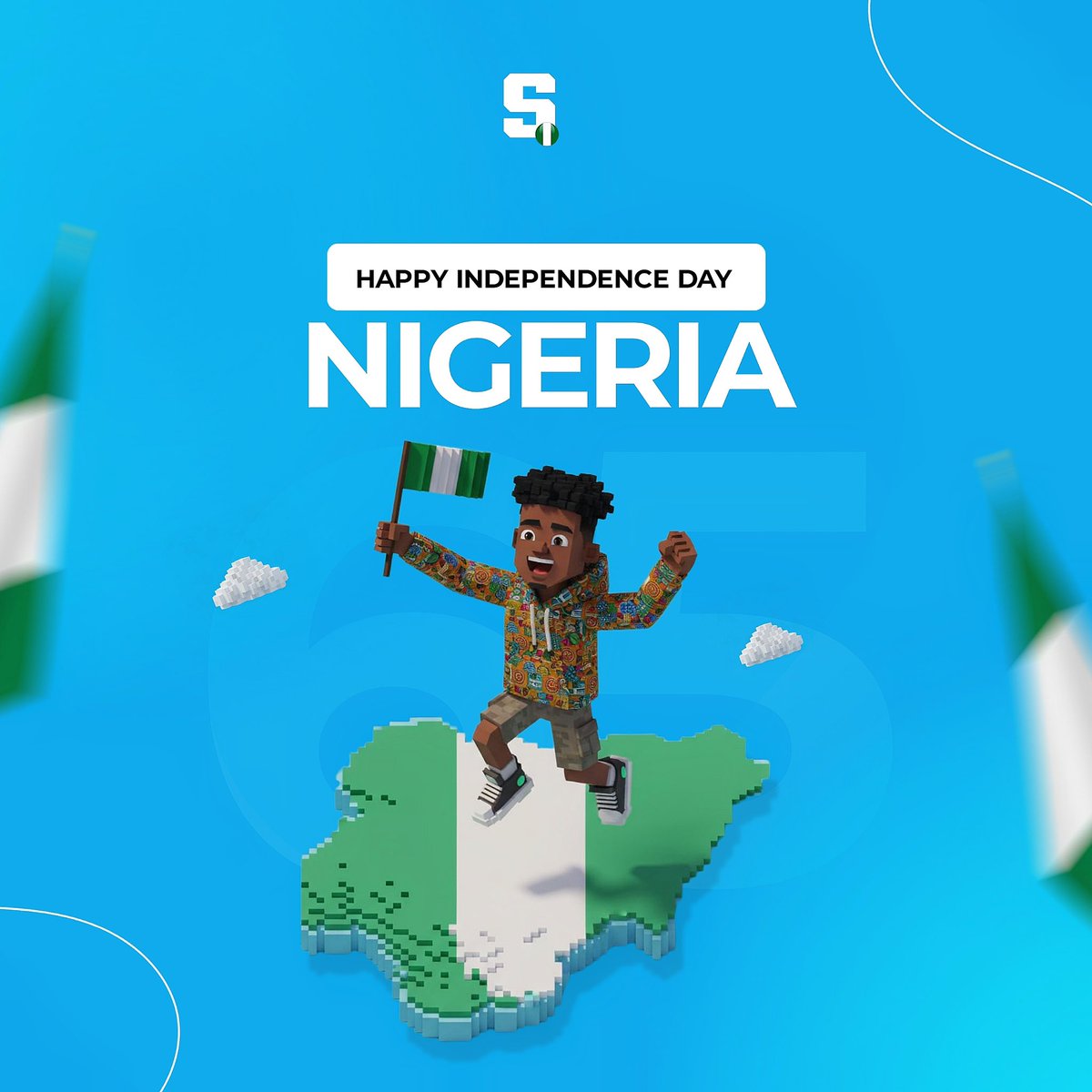 thesandboxafric's tweet image. Celebrating 65 years of resilience, culture and innovation, Happy Independence Day Naija 🇳🇬💚

 #NigeriaAt65 #Sandbox