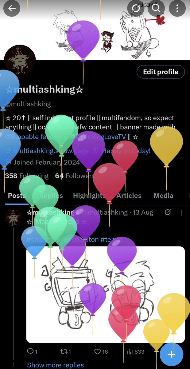 Guys you wouldn't believe who's one year older today 🎉