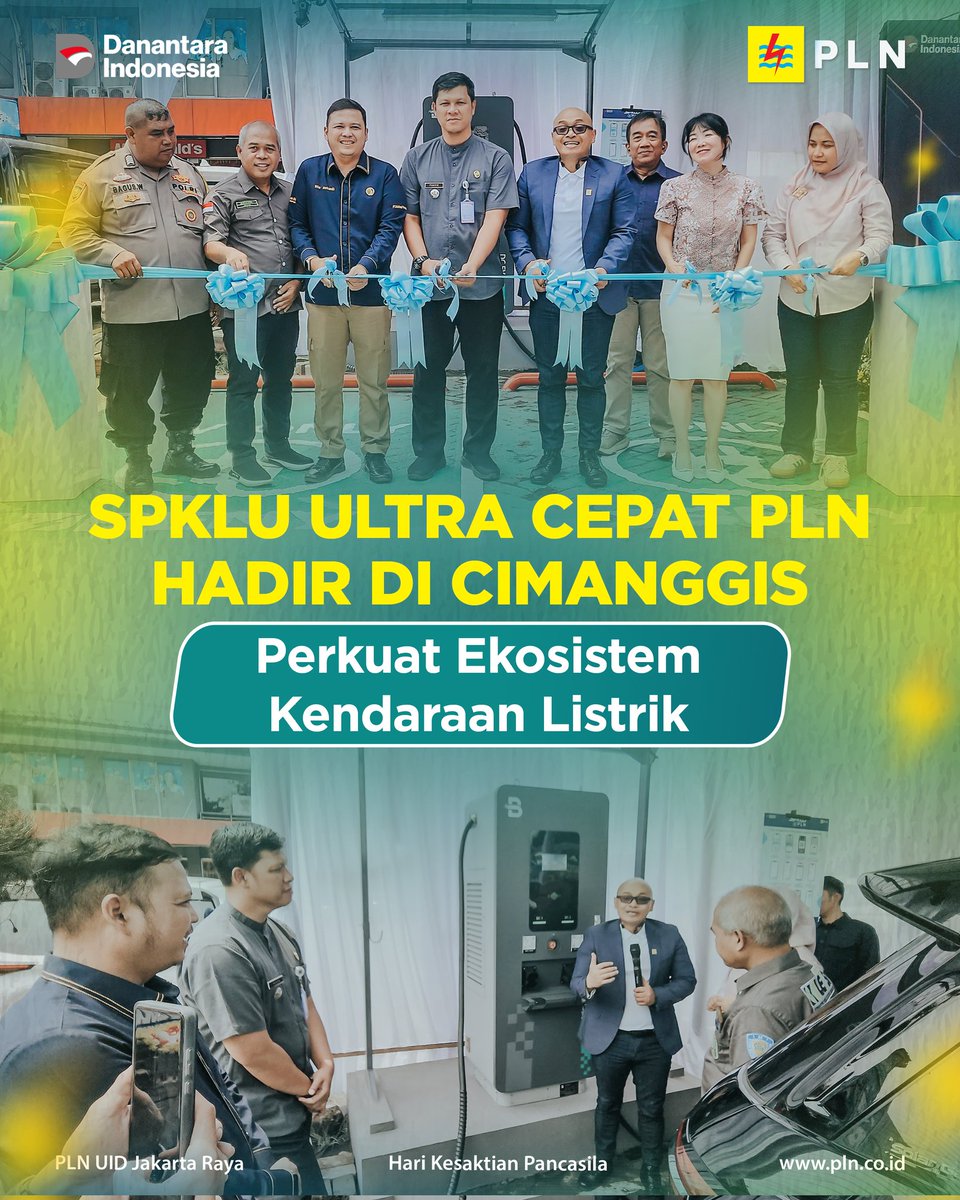 SahabatPLNJkt's tweet image. Makin banyak pilihan isi daya kendaraan listrik di Jakarta dan sekitarnya.

Soalnya PLN UID Jakarta Raya bareng mitra strategis baru aja hadirkan 2 unit SPKLU Ultra Fast Charging 60 kW di Cimanggis, Depok.

#PLNDisjaya #SPKLU #TransisiEnergi #ElectricVehicle #GreenEnergy