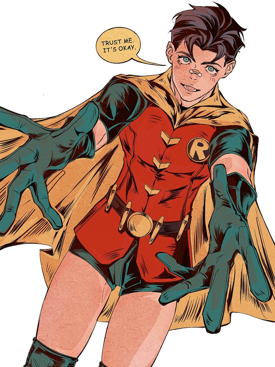 E2_YHXLoki's tweet image. It&apos;s okay!  I&apos;ll catch u!
#jasontodd #RedHood #Robin #dc