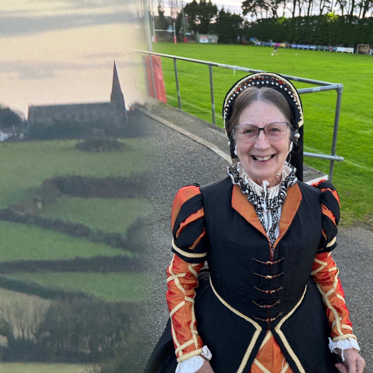RAGriggsauthor's tweet image. Enjoyed visiting Salcombe History Society yesterday evening. Here I am about to take to the pitch— not to play rugby, I hasten to add! 

#historytalks #tudor